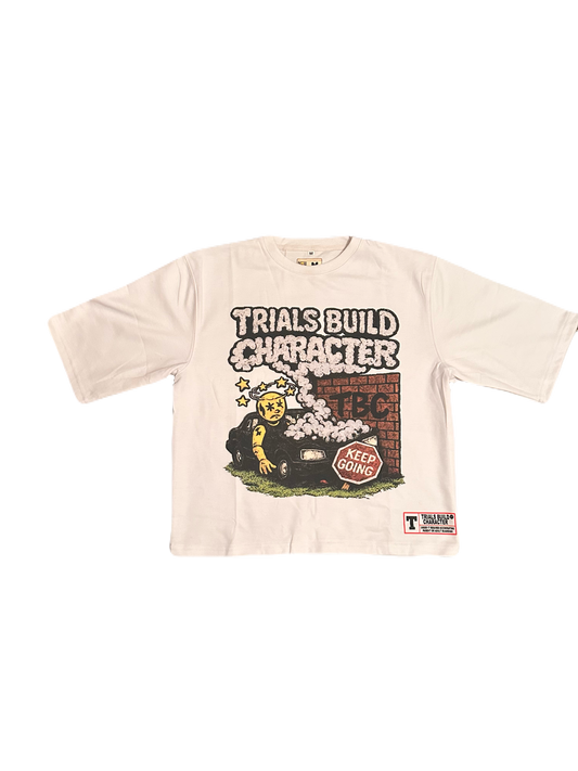 Can't Park There White Graphic Tee