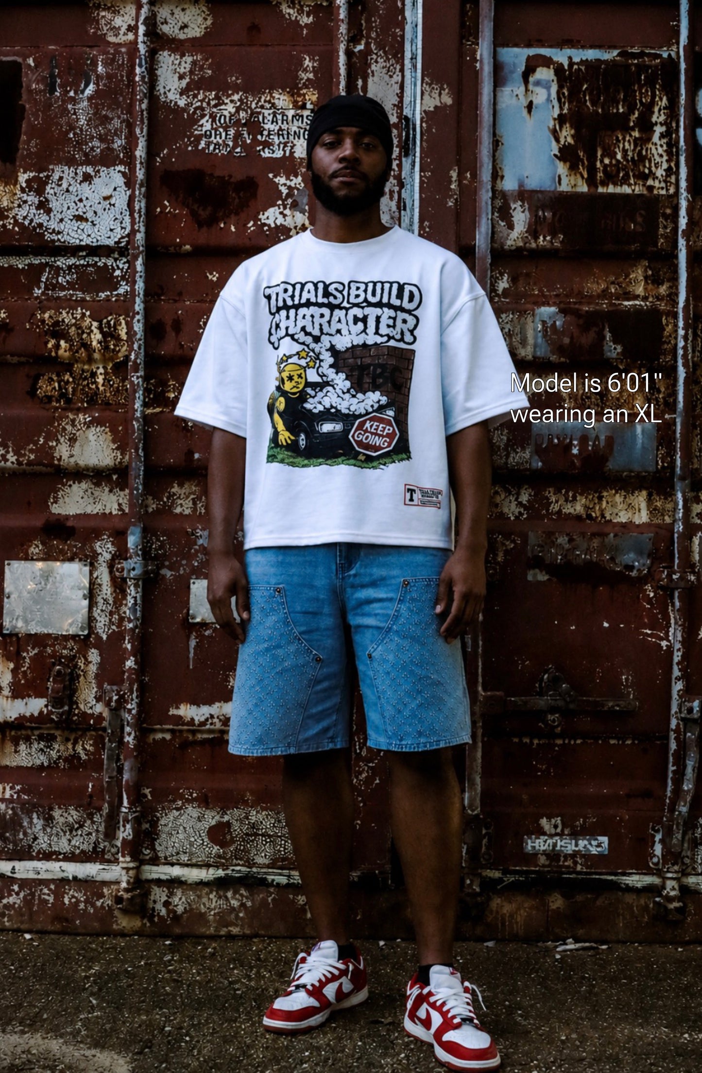 Can't Park There White Graphic Tee