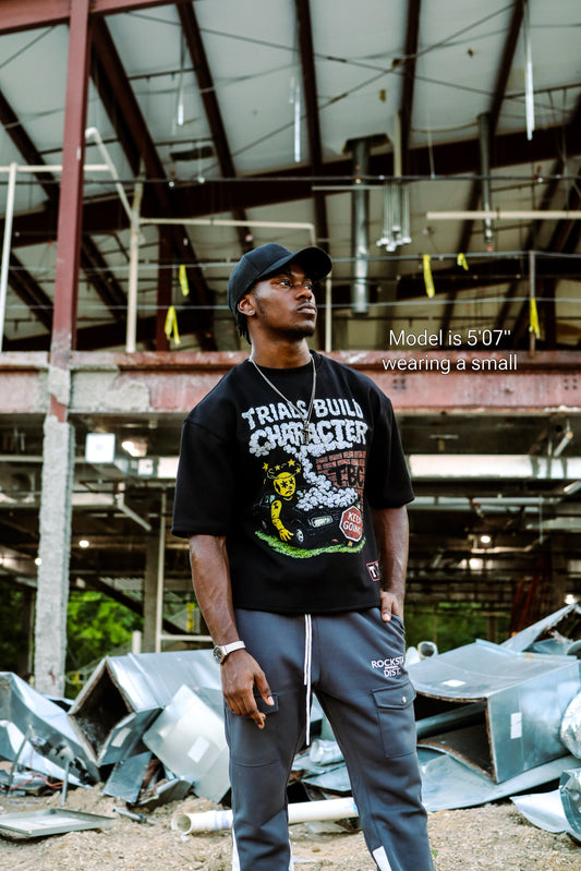 Can't Park There Black Graphic Tee